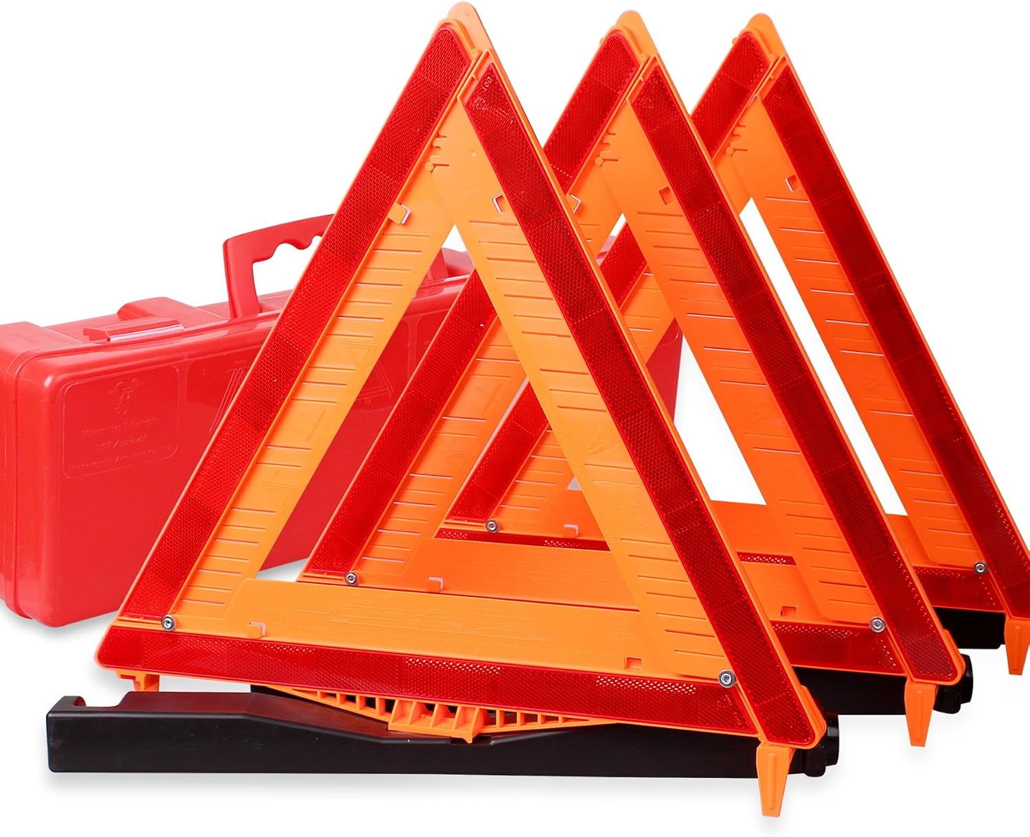 CARTMAN 3-Pack DOT Approved Road Safety Warning Triangles